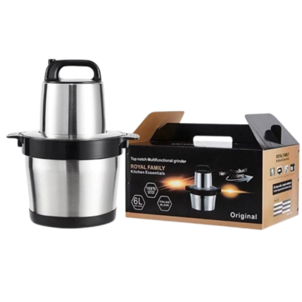 Hachoir Électrique 6L en Acier Inoxydable