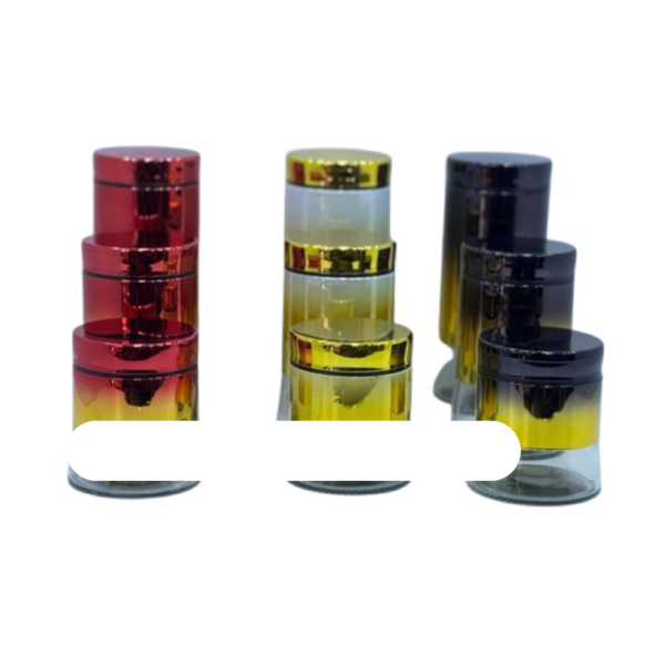 Set de 3 sucriers en verre