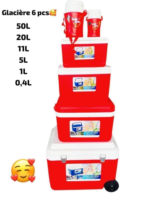Kit glacière 6 pièces de 0,4L à 50