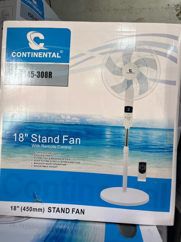 : Ventilateur sur pied Continental FS45-308R 18” avec