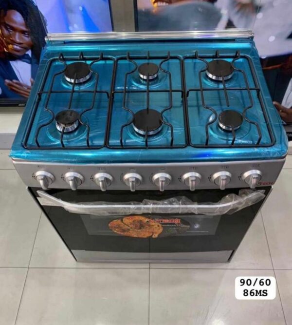 Cuisinière ASTECH EL42GEL 90/60 – 6 feux mixtes (4 gaz + 2 électriques)